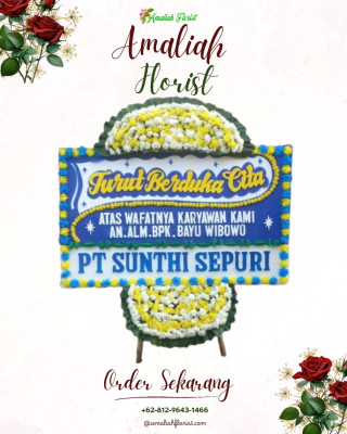 Papan Bunga Duka di Slahung